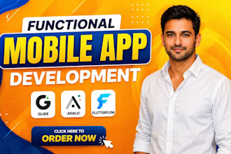 build and publish your ios and android mobile app using flutterflow adalo glide