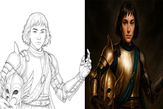 illustrate your ttrpg oc, vtm, fantasy, dnd character art