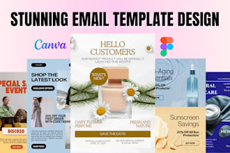 design stunning canva newsletter and figma email newsletters
