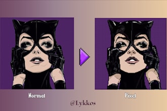 convert your image or illustration to pixel art