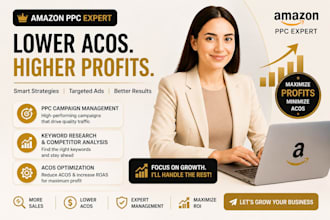 manage and optimize amazon PPC campaigns to lower acos