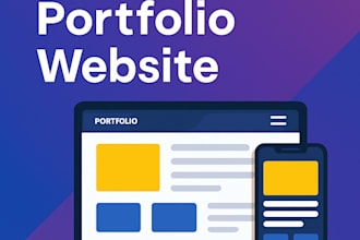 create a responsive and modern portfolio website