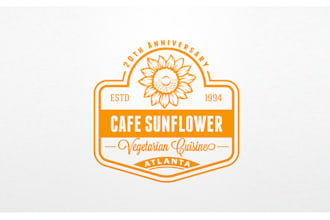 design perfect classic vegetarian restaurant logo