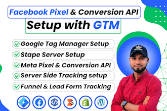 setup meta pixel and conversion API, fix ios 14, server side tracking with GTM