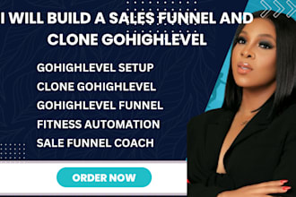 clone gohighlevel, build a sales funnel, and be your VA for fitness coaches