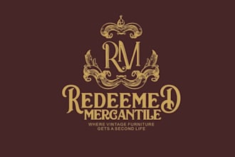 design luxurious vintage furnishings and decor logo