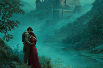 fantasy book cover design or fantasy book cover