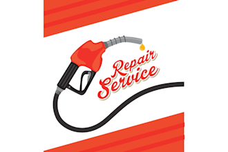 design outstanding distressed gas pump logo  in 12 hours