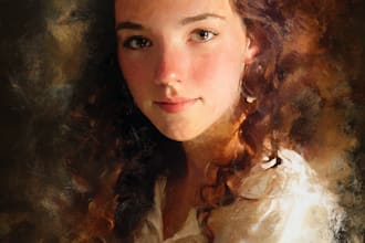 make a  paint a beautiful custom oil painting
