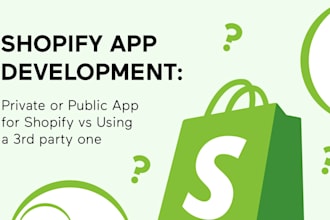 create shopify public and custom private app