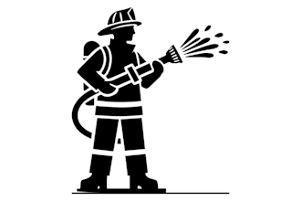 design creative old school firefighter badge logo in just 1 day