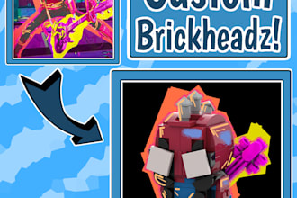 create a brickheadz style lego character