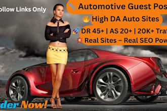 write publish car guest post, authority backlinks, SEO