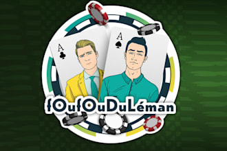 design awesome friend streamer poker logo