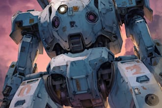 draw amazing concept for mecha, robot