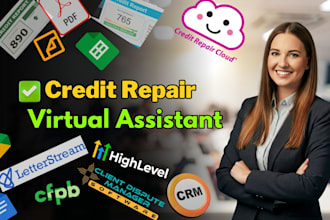 be your virtual assistant, credit repair VA, or  dispute expert