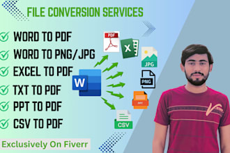 convert your files between word, excel, PDF,PPT, txt formats