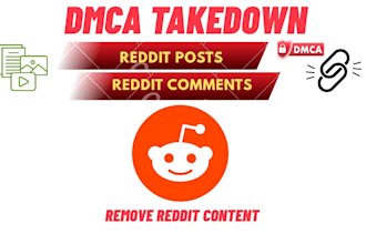 remove reddit unwanted, defaming and negative content under dmca