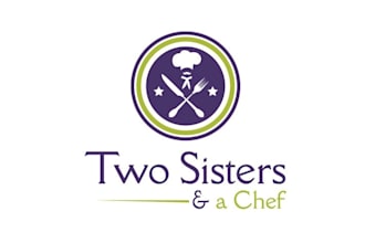 make unique excellent winning logo for two sisters a chef