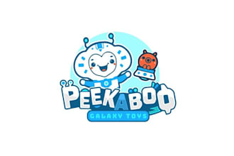 design best quality toys and space logo