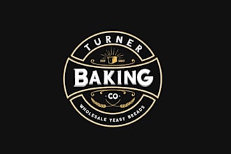 design elegant turner baking company logo