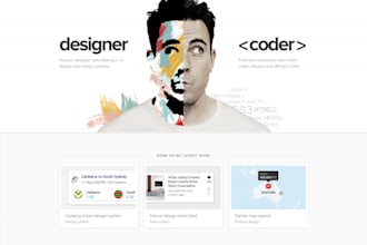 design and develop a stunning responsive portfolio website