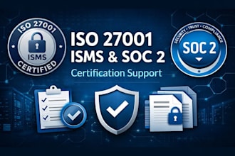 support iso 27001 isms and soc 2 certification and documentation