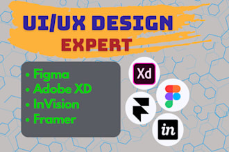 make professional and creative UI UX designs