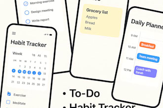 build monetized notes, habit goal tracker, todos, ai app