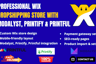 build your wix dropshipping store with suppliers like modalyst printify printful
