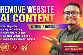 humanize ai content, edit ai content into natural blogs in 2hrs