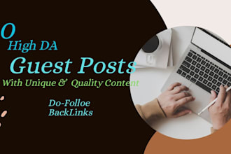 publish high da  guest post with dofollow backlink