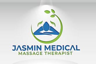 design massage therapy, skincare, spa, life coach, physical, sports logo
