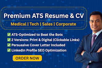 design your resume for IT, healthcare, engineering and tech sales