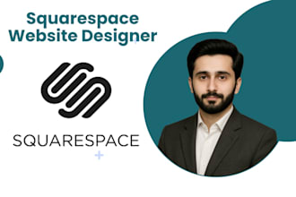 design a professional square website, online store business or portfolio website