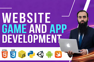 develop, design and debug websites, web apps, mobile apps and game projects