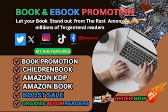 do book promotion, book marketing, and ebook promotion, for amazon kindle