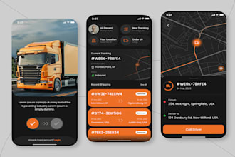 developed logistic with courier app, grocery app transportation app, truck app