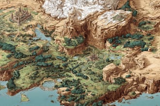 map design fantasy map illustration map maker city map
