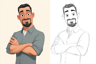 create cartoon character or avatar in vectors