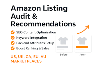 do product listing audit nd amazon seo optimization to boost visibility nd sales