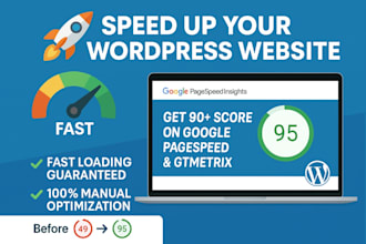 boost wordpress website speed for google page speed insights