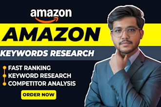 do amazon keywords research and competitor analysis for organic sales