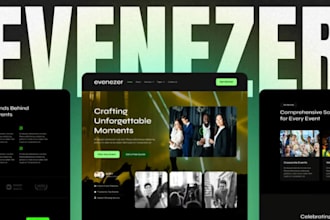 design an event website for event management, planning, and ticket sales