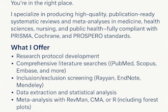write research article, systematic review and meta analysis