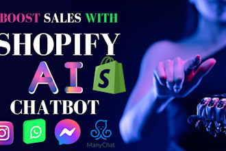 boosterize create shopify chatbot for shopify automation with manychat whatsapp