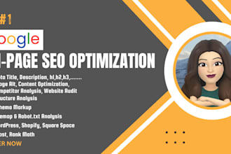 do onpage SEO for your wordpress, shopify websites