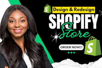 create shopify store, build shopify website design, shopify dropshipping website
