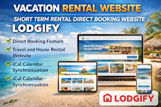vacation rental website, lodgify website, airbnb, short term rental