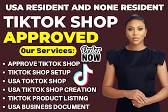create USA tiktok shop setup tiktok shop manage USA tiktok shop representative